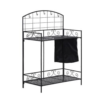 Outsunny | Outdoor Folding Potting Bench Table Metal Planting Workstation w/ Bag,商家Macy's,价格¥721