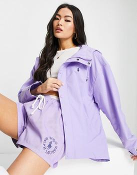 Ralph Lauren | Polo Ralph Lauren x ASOS exclusive collab nylon logo hooded jacket in lavender商品图片,