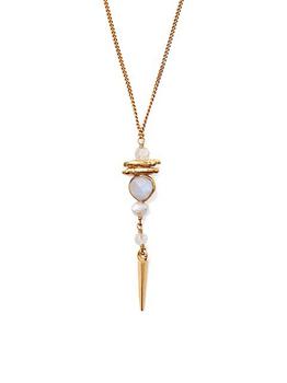 Chan Luu是什么牌子, Chan Luu | 18K Gold-Plated & Multi-Stone Linear Pendant Necklace商品图片 