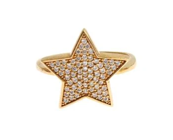 Nialaya | Nialaya Star Gold 925 Silver Womens Clear Ring,商家SEYMAYKA,价格¥381
