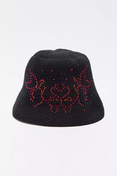 Urban Outfitters | Gabbi Rhinestone Bucket Hat商品图片,1.9折×额外6折, 额外六折