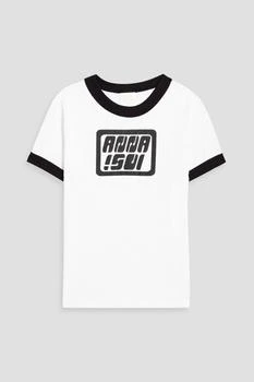 推荐Printed cotton-blend jersey T-shirt商品