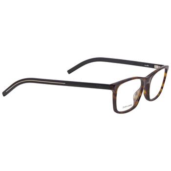 迪奥经典款, Dior | Demo Lens Rectangular Mens Eyeglasses BLACK253 0086 53商品图片 2.7折