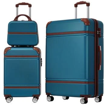 Streamdale Furniture | Streamdale Hardshell Luggage Sets 3 Pieces 20" +28" Luggages and Cosmetic Case Spinner Suitcase with TSA Lock Lightweight,商家Premium Outlets,价格¥1809