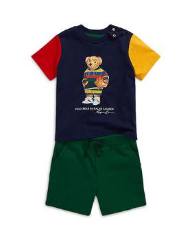 ralph lauren bear, Ralph Lauren | Boys' Polo Bear Basketball Graphic Tee & Shorts Set - Baby商品图片 5折, 独家减免邮费