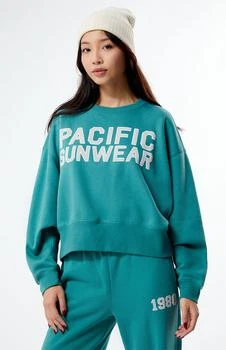 PacSun | Bold Pacific Sunwear Cropped Crew Neck Sweatshirt 7折