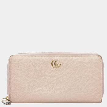 推荐Gucci Pink GG Marmont Leather Wallet商品
