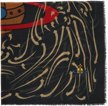 Vivienne Westwood | Black Jacquard Scarf 2.9折, 独家减免邮费