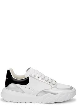 推荐Court white panelled leather sneakers商品