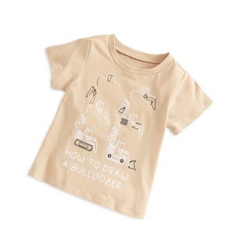 First Impressions | Baby Boys Draw A Bulldozer T-Shirt, Created for Macy's商品图片,6.9折×额外8.5折, 额外八五折