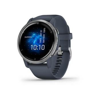 推荐Unisex Venu 2 Black Silicone Band Smart Watch 45mm商品