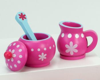 商品Teamson | Sophia’s 10 Piece Wooden Tea Party Set, Pink,商家Premium Outlets,价格¥280图片