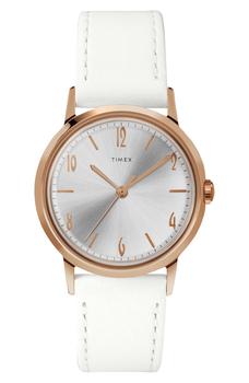 Timex | Marlin Leather Strap Watch, 34mm商品图片,