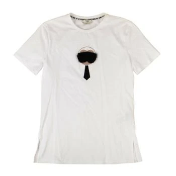 Fendi | FENDI x KARL LAGERFELD Cotton 'Karl Monster' T-Shirt - White,商家Premium Outlets,价格¥609