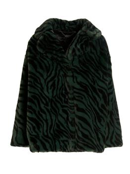 推荐Animal print faux fur coat商品