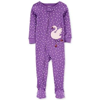Carter's | Baby Girls 1-Piece Flamingo 100% Snug-Fit Cotton Footed Pajama 3.5折