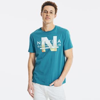 Nautica | Nautica Mens Sailing Club Graphic T-Shirt商品图片,6.1折