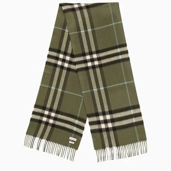 推荐Check pattern cashmere scarf商品