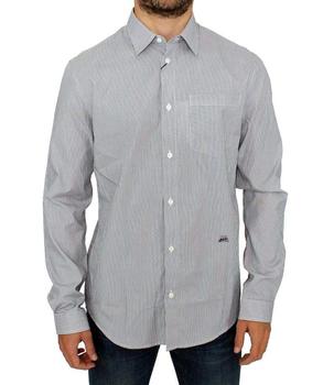 推荐GF Ferre  Striped Cotton Casual Shirt商品
