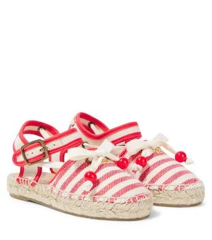 Bonpoint | Evila striped espadrilles,商家MyTheresa HK,价格¥1148