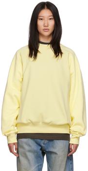 商品Essentials | Yellow Crewneck Sweatshirt,商家SSENSE,价格¥520图片