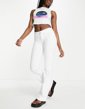 topshop joni, Topshop | Topshop low-waist joni flare jean in white商品图片 4.4折