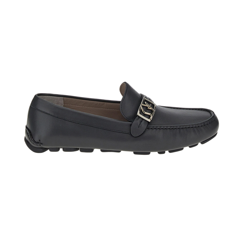 牛皮菲拉格慕皮带, Salvatore Ferragamo | SALVATORE FERRAGAMO 男士黑色牛皮饰有金属搭扣驾车鞋 020376-745548商品图片 独家减免邮费