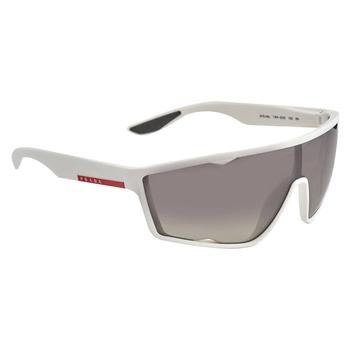 商品Prada Linea Rossa Grey Shield Mens Sunglasses PS 09US TWK5O0 40图片