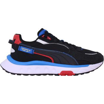 推荐Puma Wild Rider Displaced Black/Blue-White  384622-02 Men's商品