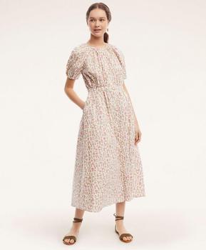 Brooks Brothers | Cotton Blouson Sleeve Shirt Dress商品图片,4折