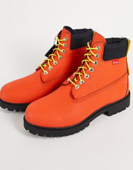 推荐Timberland 6 inch premium rubber toe WP boots in orange商品