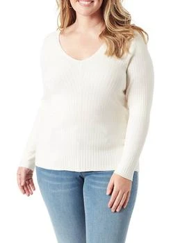 推荐Simpson Plus Size V Neck Sweater商品