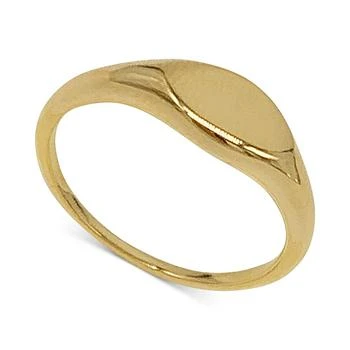 ADORNIA | Gold-Tone Water-Resistant Signet Ring 独家减免邮费