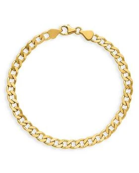 Bloomingdale's | Men's Polished Curb Link Chain Bracelet in 14K Yellow Gold,商家Bloomingdale's,价格¥18656