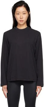 SKIMS | Black SKIMS Boyfriend Sleep Long Sleeve T-Shirt 