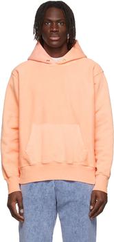 Les Tien | Orange Cotton Hoodie商品图片,4折