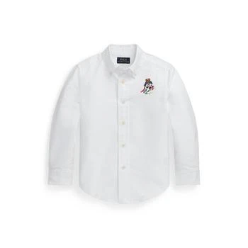 Ralph Lauren | Toddler and Little Boys Polo Bear Cotton Oxford Shirt,商家Macy's,价格¥332