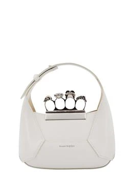 Alexander McQueen | Leather handbag with  Swarovski crystals rings,商家Wanan Luxury,价格¥11427