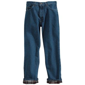 商品Carhartt Men's Relaxed Fit Straight Leg Flannel Lined Jean图片