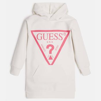 GUESS | Guess Logo Long Sleeve Cotton-Blend Hoodie Dress商品图片,7折