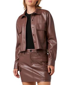 商品Hudson | Oversized Faux Leather Shirt,商家Bloomingdale's,价格¥1661图片