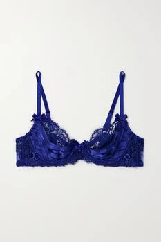 L'Agent by Agent Provocateur | Dioni 弹力丝缎边饰带缀饰蕾丝带钢圈文胸  - 34A 额外9.7折, 额外九七折