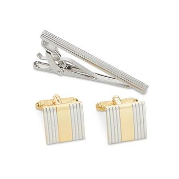 Perry Ellis | Perry Ellis Men's Classic Cuff Links & Tie Bar Set,商家Macy's,价格¥227