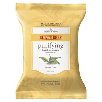 商品Burt's Bees | Purifying Facial Cleanser Towelettes White Tea Extract,商家Walgreens,价格¥35图片