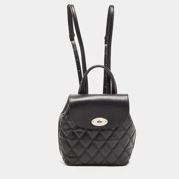 推荐Mulberry Black Quilted Leather Mini Bayswater Backpack商品