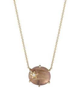 商品Andrea Fohrman | Mini Galaxy 14K Yellow Gold & Multi-Gemstone Pendant Necklace,商家Saks Fifth Avenue,价格¥10928图片
