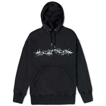 纪梵希卫衣代购, Givenchy | Givenchy Barbed Wire Tufting Logo Hoody商品图片 满$300享9.5折, 满折