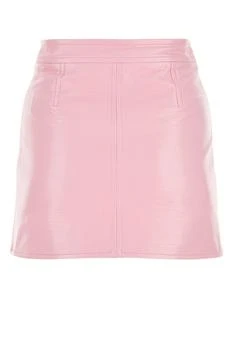 推荐Pastel pink vinyl mini skirt商品