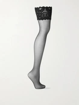 Wolford | Satin Touch 20 丹尼紧口长筒袜,商家NET-A-PORTER,价格¥253