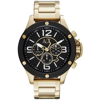 Armani Exchange | Men's Chronograph Gold Tone Stainless Steel Bracelet Watch 48mm商品图片,